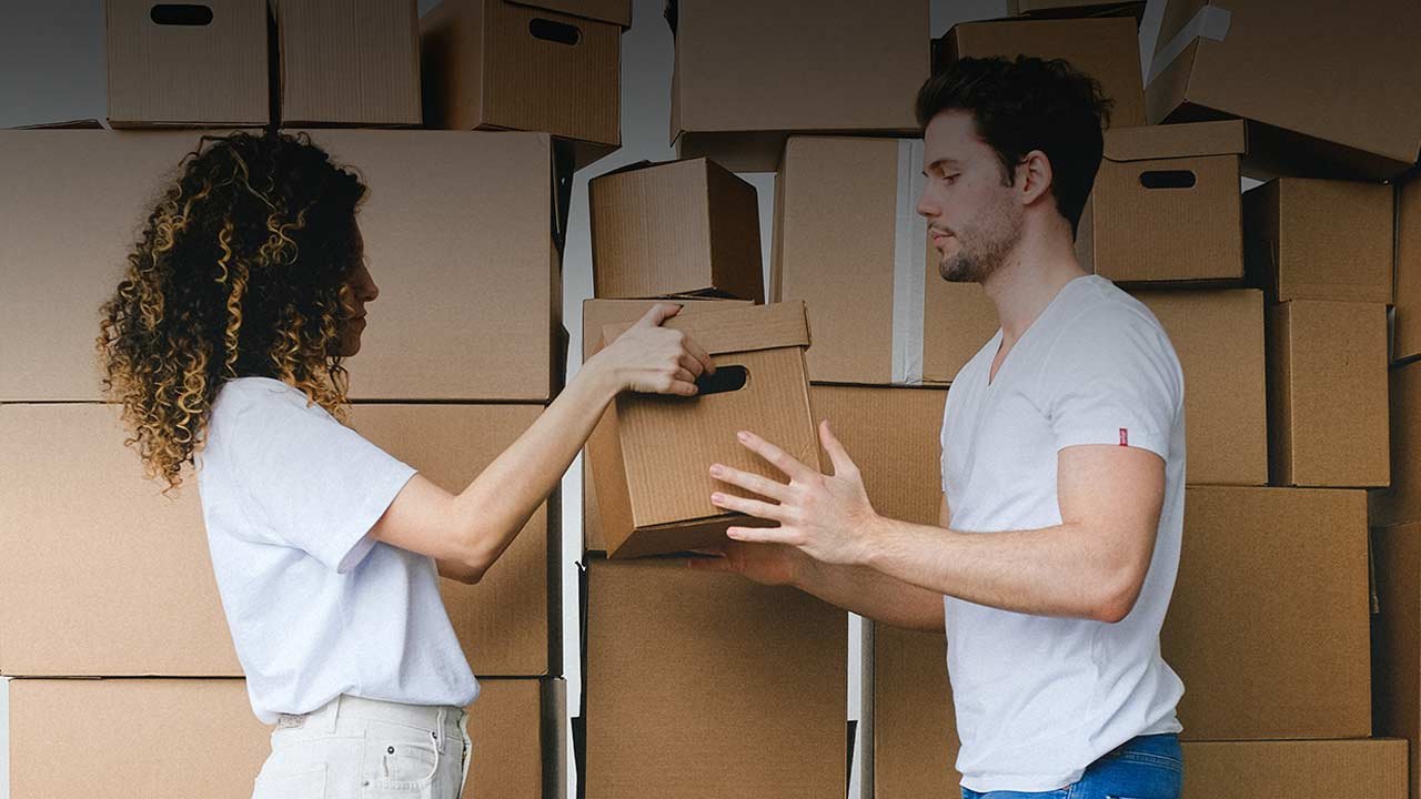 déménagement cartons